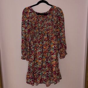 Long sleeve floral dress